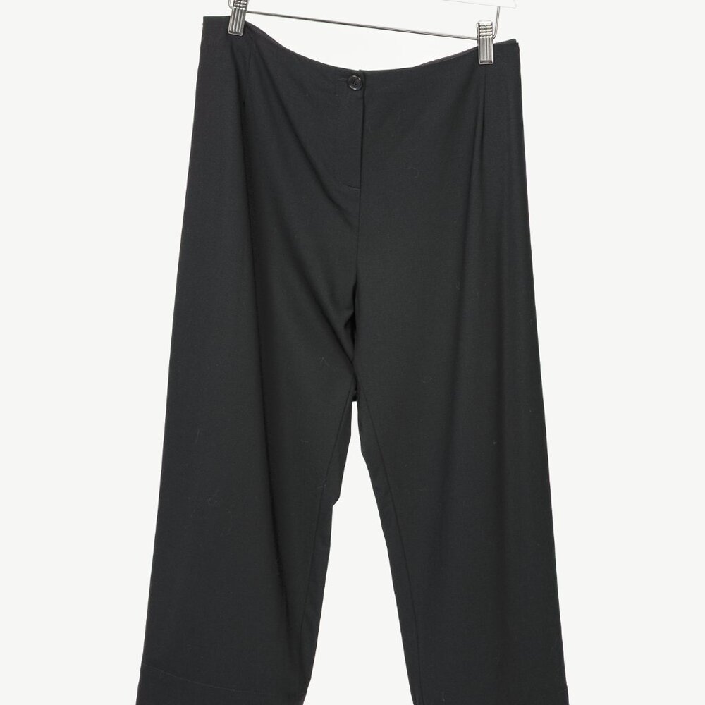 Peter O. Mahler Black Stretch Crepe Capris